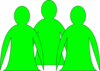 Abstract People Green Clip Art