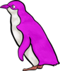 Purple Penguin Clip Art