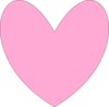 Heart Outline- Pink Clip Art