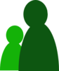 Two Green People Clip Art