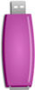 Pink Flash Drive Clip Art