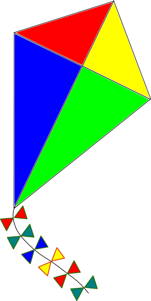 kite clip art outline - photo #19