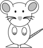 Mouse -white Clip Art