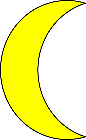 yellow moon clipart - photo #16