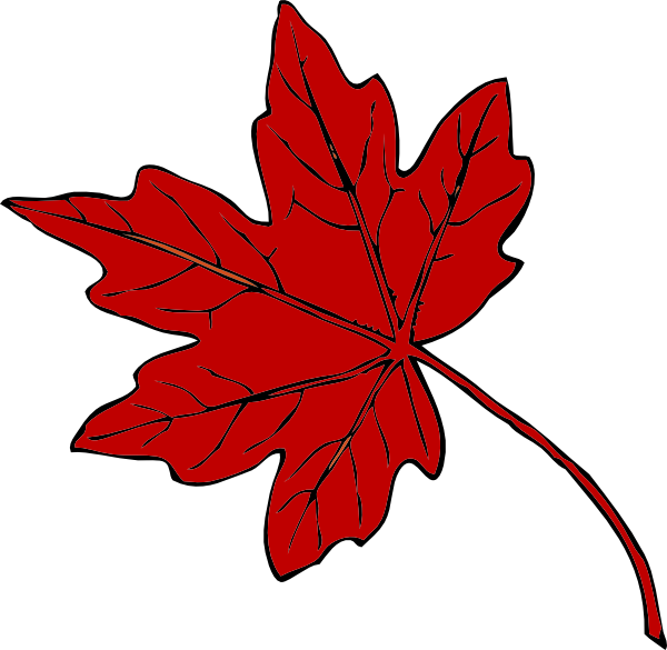 clip art red leaf - photo #15