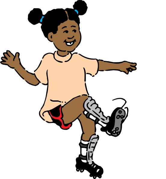 free clipart girl playing soccer - photo #17