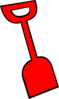 Red Shovel Clipart Clip Art