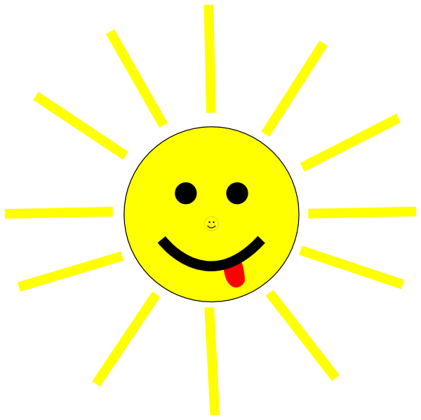 clipart image sun face - photo #7