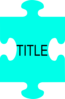 Puzzle Piece Title Clip Art