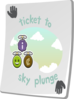 Paradise Ticket Sky Plunge Clip Art