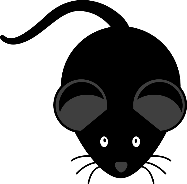 mouse clipart black and white - photo #40