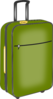 Green Luggage Clip Art