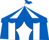 Blue Circus Tent 2 Clip Art