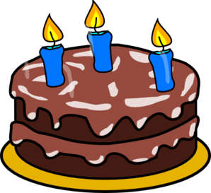 Birthday Cake Age 3 Clip Art
