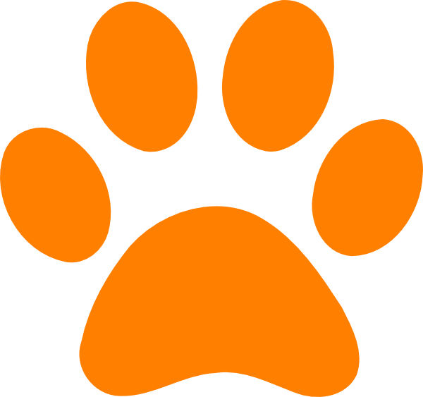 tiger paw print clip art - photo #25