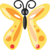 Spotted Butterfly Clip Art