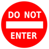 Do Not Enter Sign Clip Art