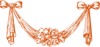 Burnt Orange Ribbon Scroll Clip Art