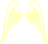 Yellow Angel Wings Clip Art