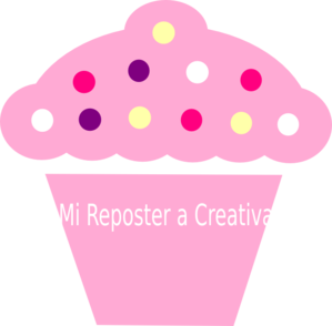 Polka Dot Cupcake Black Clip Art