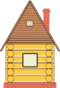 Russian Wood House Clip Art