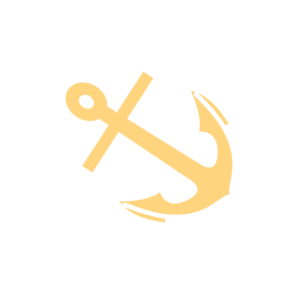 Small Orange Anchor Clip Art