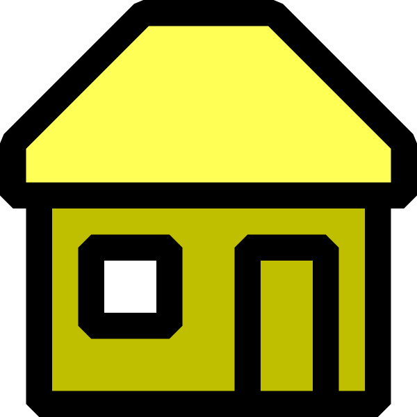clipart yellow house - photo #49
