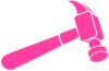 Pink Hammer Clip Art