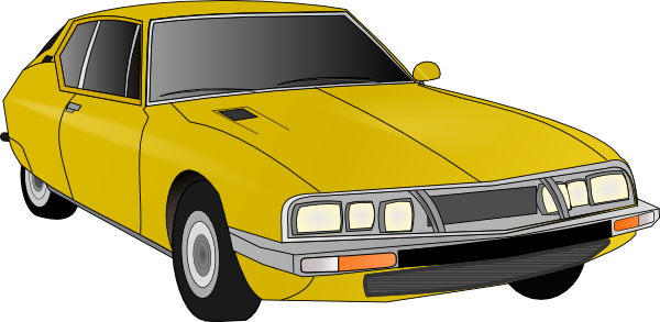 yellow car clipart - photo #5