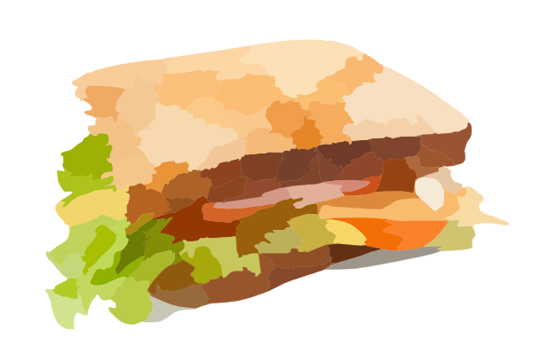 chicken sandwich clipart - photo #16