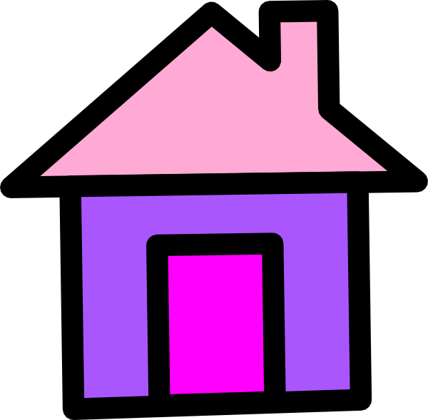 pink house clipart - photo #14