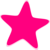 Hot Pink Star Clip Art