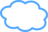 Blue Better Cloud Clip Art