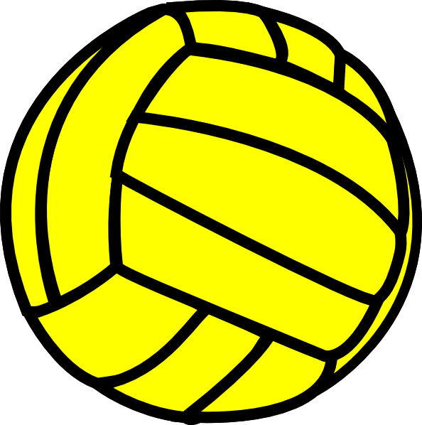 yellow volleyball clipart - photo #1