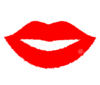 Hot Lips Print Clip Art