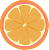 Pinkorangeborder Tangerine Clip Art