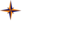 Blue And Orange Compass Rose Star Clip Art