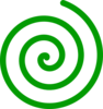 Spiral Green Clip Art