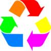 Rainbow Recycle Clip Art