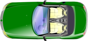 Green Car Top View Clip Art