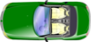 Green Car Top View Clip Art