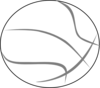 Basketball Grey Outline Clip Art