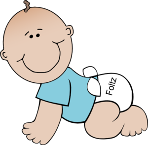Baby Boy Card Clip Art