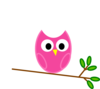 Orange Owl Clip Art