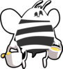 Bee Black And White Clip Art