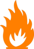 Orange Flames Clip Art