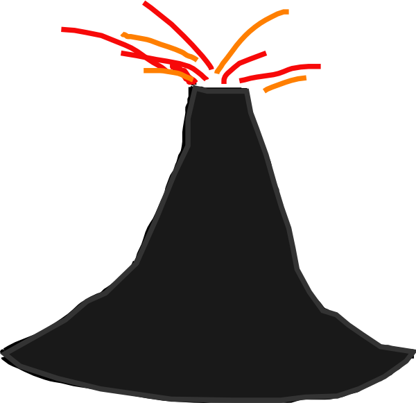 clipart of a volcano - photo #8