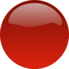 Red Glossy Button No Text Clip Art
