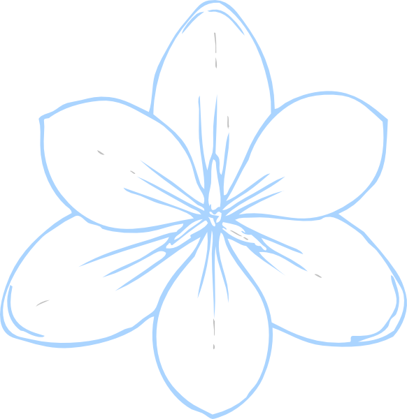 blue flower clipart - photo #25