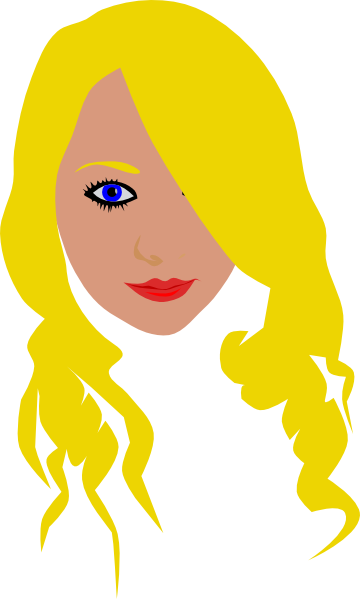 blonde haired girl clipart - photo #5